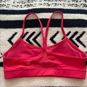 lululemon athletica pink flow Y bra